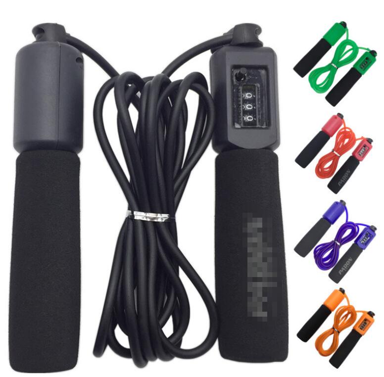 Cuerda de Saltar con Contador Digital - Comba Fitness Ajustable para Casa